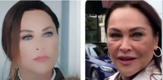 Abartılı Filtreyle Yüzünü Kaybeden Hülya Avşar Masumiyet Setini karıştırdı