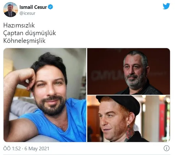 Erdoğan'ın Danışmanından Tarkan, Cem yılmaz ve Gökhan Özoğuz'a Hakaret