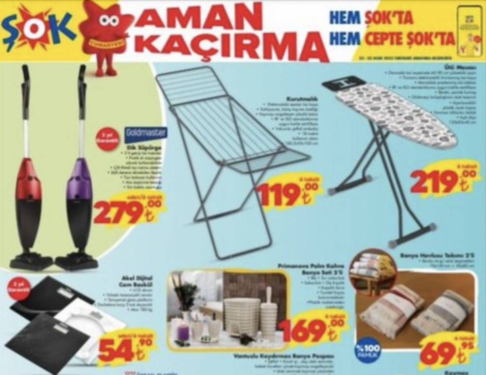 22 Ocak ŞOK Aktüel Kataloğu Yayınlandı!