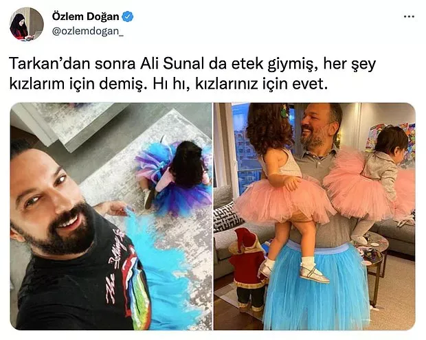 Kızları için Tütü Giyen Ali Sunal ve Tarkan'ı Eleştiren Kadına Sert Tepki