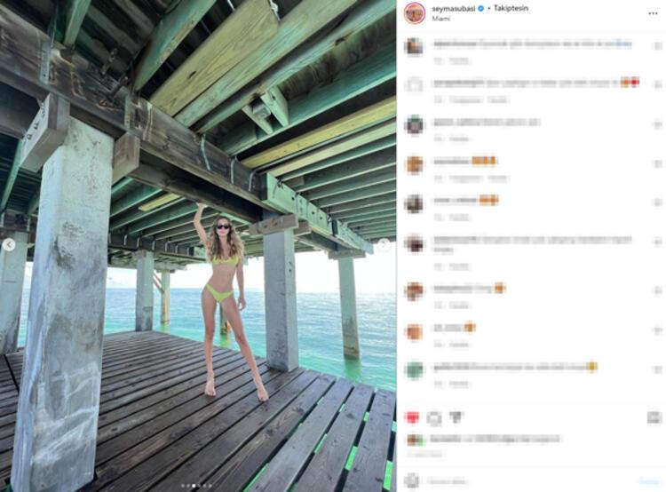 Şeyma Subaşı Bikinisiyle Instagram'ı Salladı