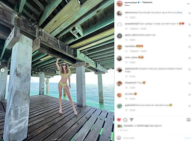 Şeyma Subaşı Bikinisiyle Instagram'ı Salladı