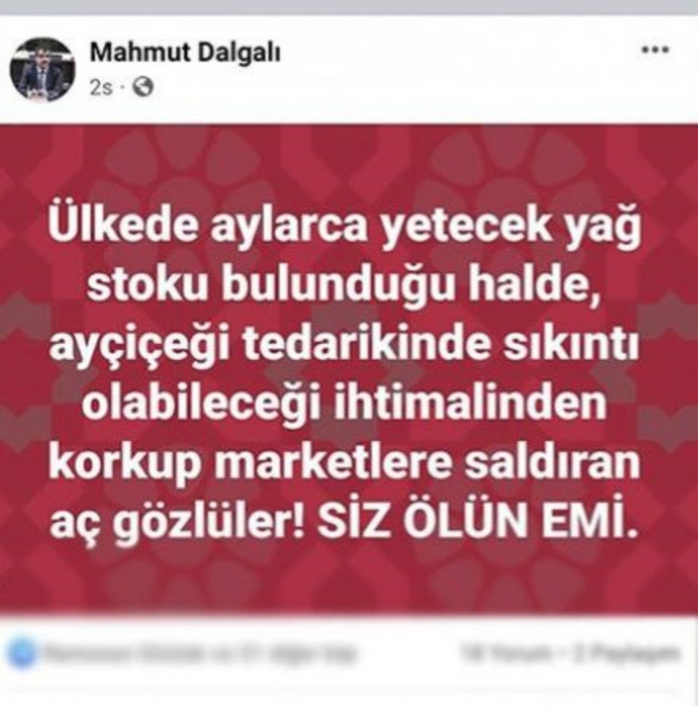 Mahmut Dalgalı, Yağ Alan Yurttaşlara Hakaretinden Sonra Emekliliğini İstedi