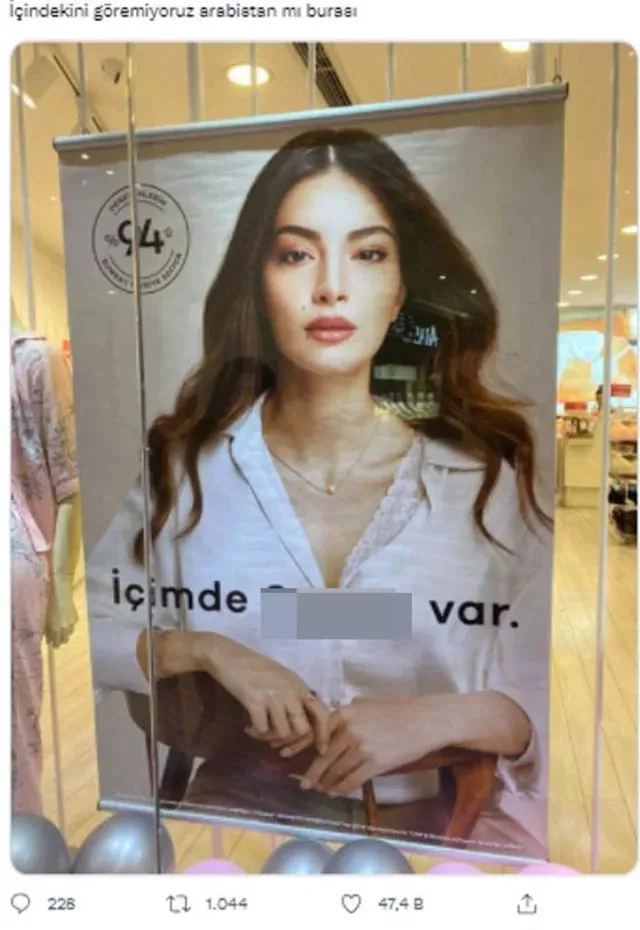 Melisa Aslı Pamuk'un İç Çamaşırı Reklamına Tepki: Arabistan mı Burası?