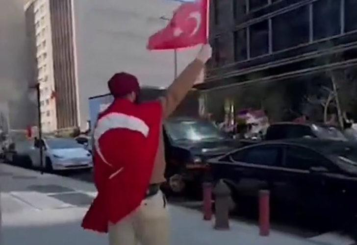 Kuruluş Osman'ın Yıldızı Ermenileri Eylemde Görünce Türk Bayrağı ile Medyana Çıktı