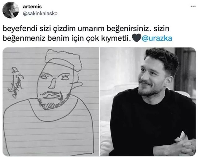 Uraz Kaygılaroğlu'nun Kendisini Çizen Takipçisine Verdiği Yanıt Olay Oldu