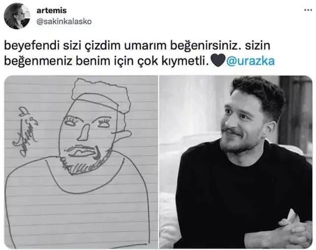 Uraz Kaygılaroğlu'nun Kendisini Çizen Takipçisine Verdiği Yanıt Olay Oldu