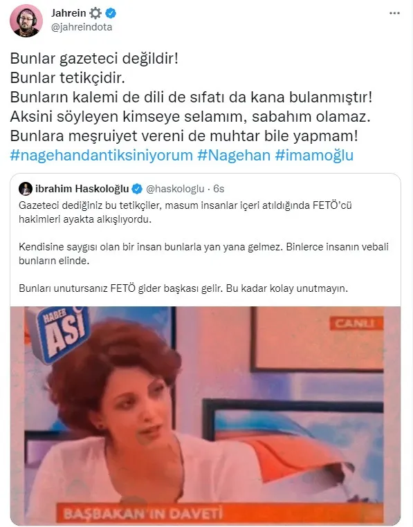 Nageha Alçı'nın  Eski Defterleri Açıldı! Sosyal Medyada Tepki Yağmuru