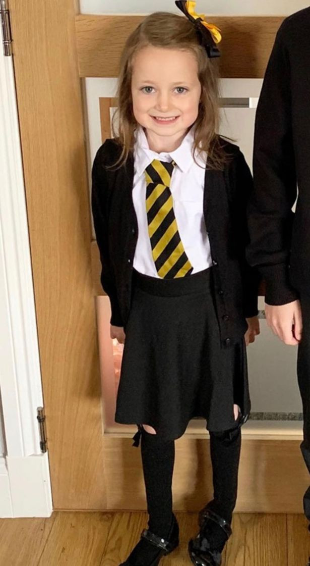 Küçük kızın okul öncesi ve okul sonrası hali sizi güldürecek - Resim: 1