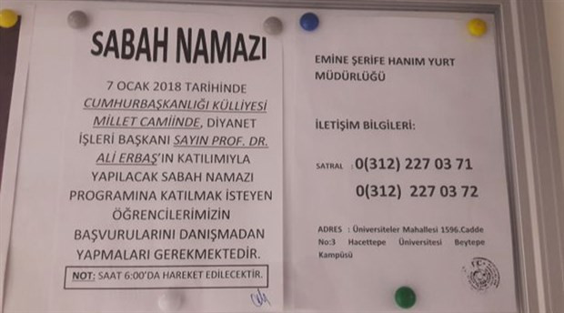 Kız yurdunda sabah namazına çağrı - Resim: 1