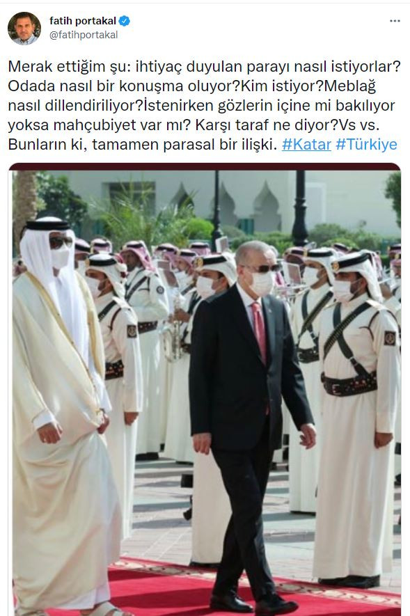 Fatih Portakal'dan İlginç Erdoğan ve Katar Sorusu - Resim: 1