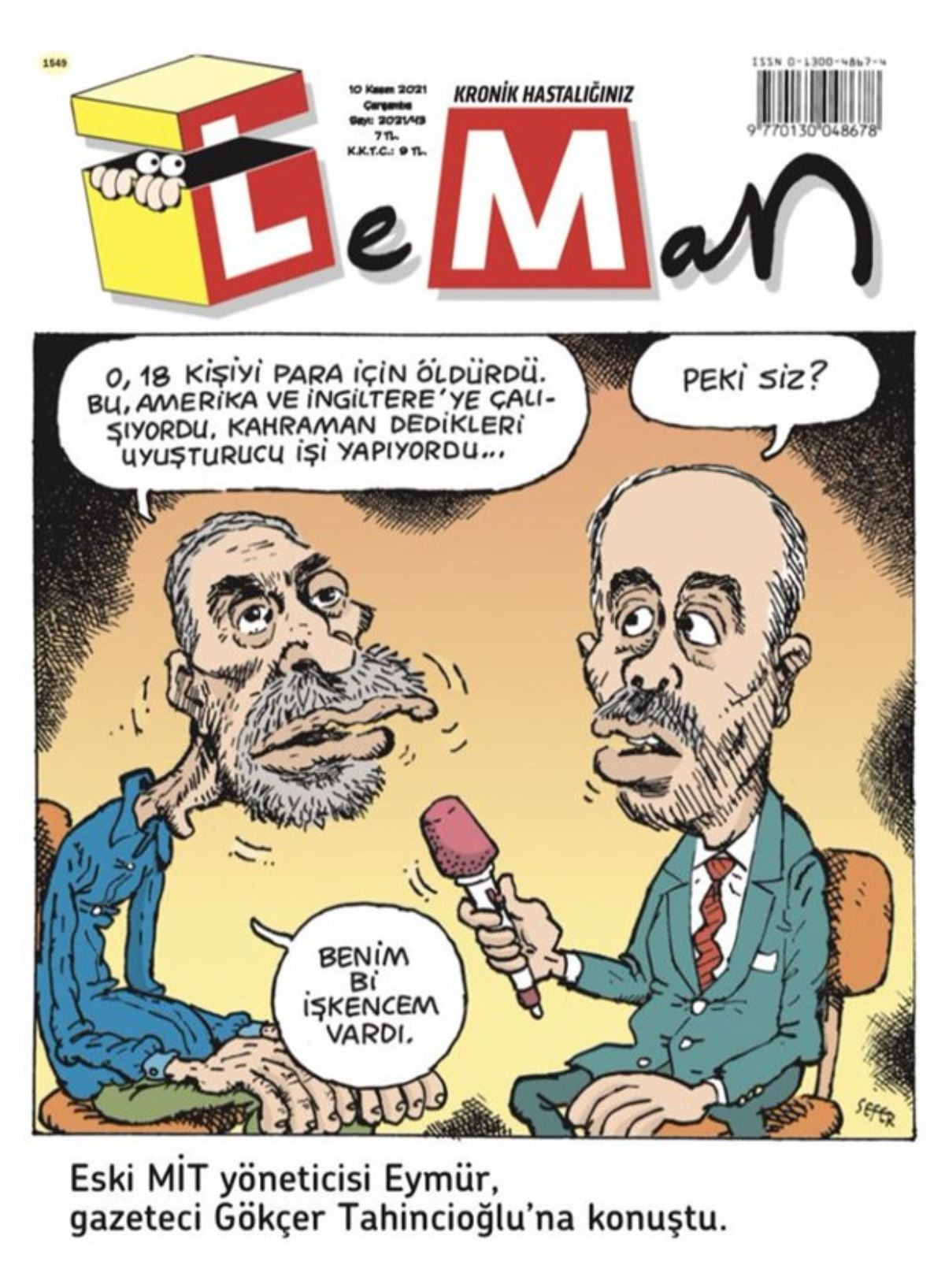 Leman'dan Çarpıcı Mehmet Eymür Kapağı - Resim: 1