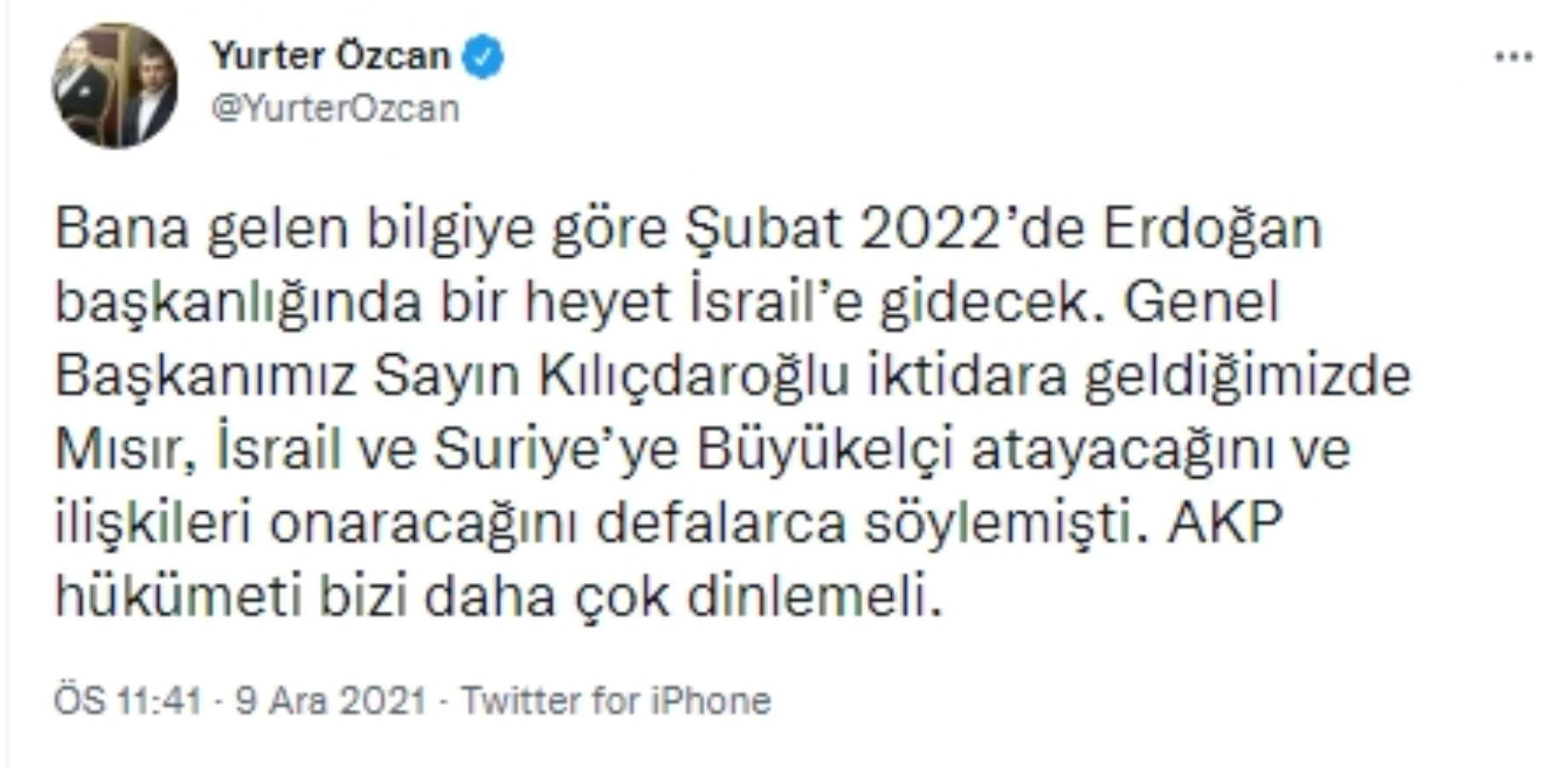 Erdoğan Şubat Ayında İsrail'e Gidecek İddiası - Resim: 1