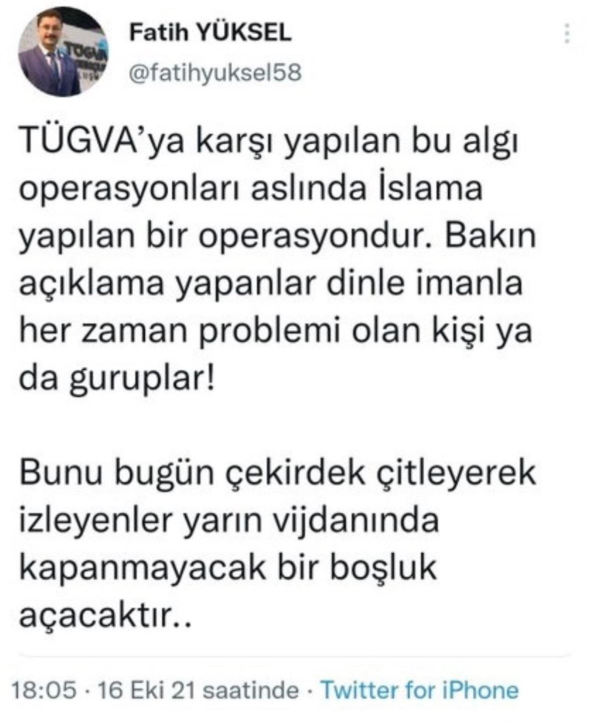 TÜGVA Büyük Oyunu Gördü: İslama Karşı Operasyon - Resim: 1