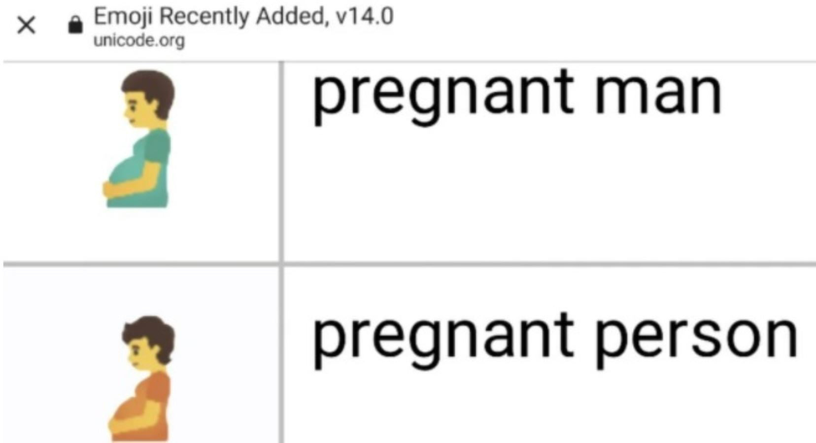 Hamile Erkek ve Cinsiyetsiz Hamile Emojileri Onaylandı - Resim: 1