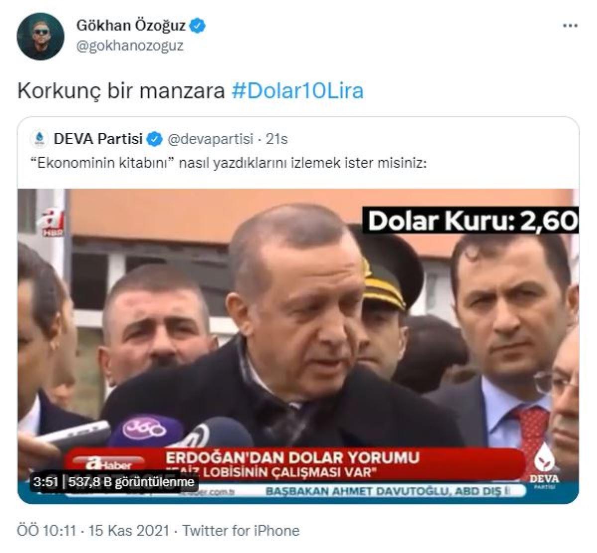 Gökhan Özoğuz'dan Erdoğan'a Ekonomi Kitabı Tepkisi: Korkunç Bir Manzara - Resim: 1