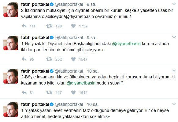 Fatih Portakal'dan Hayrettin Karaman'a referandum tepkisi - Resim: 1