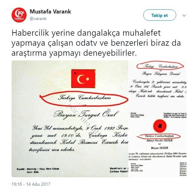Erdoğan'ın danışmanı Varank'tan o iddialara belgeli tepki: Dangalakça... - Resim: 1