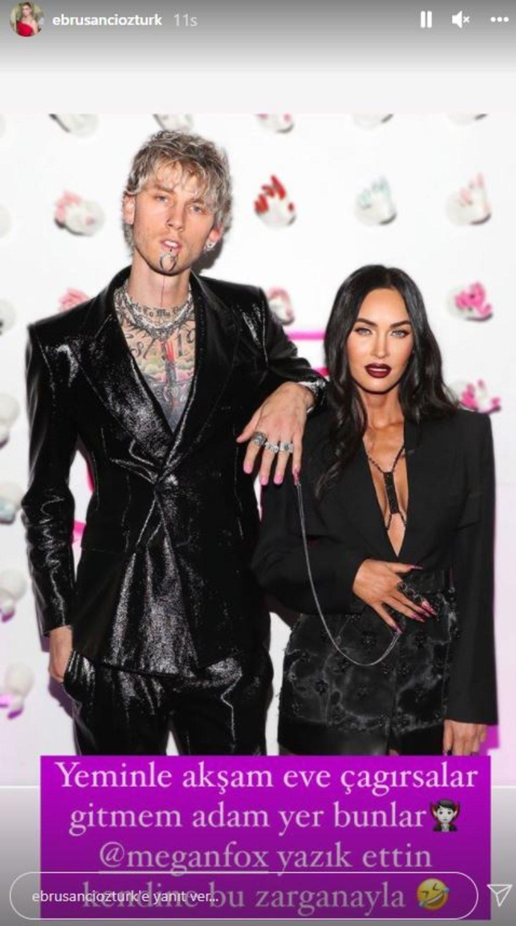 Ebru Şancı Megan Fox ve Machine Gun Kelly'i Paylaştı: Adam Yer Bunlar - Resim: 1