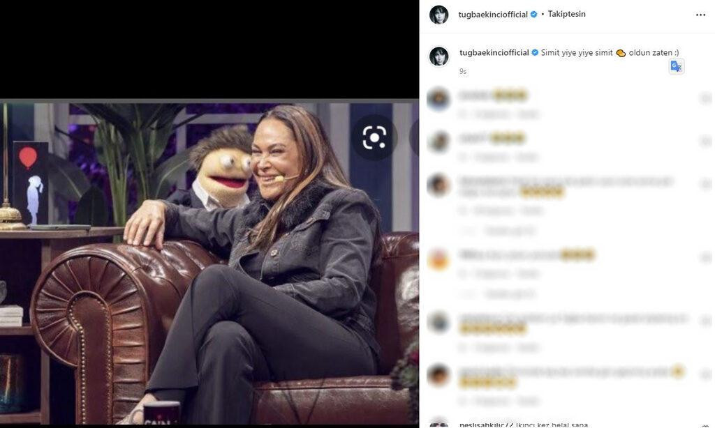 Tuğba Ekinci'den Hülya Avşar'a: Simit Yiye Yiye Simit Oldun Zaten - Resim: 1