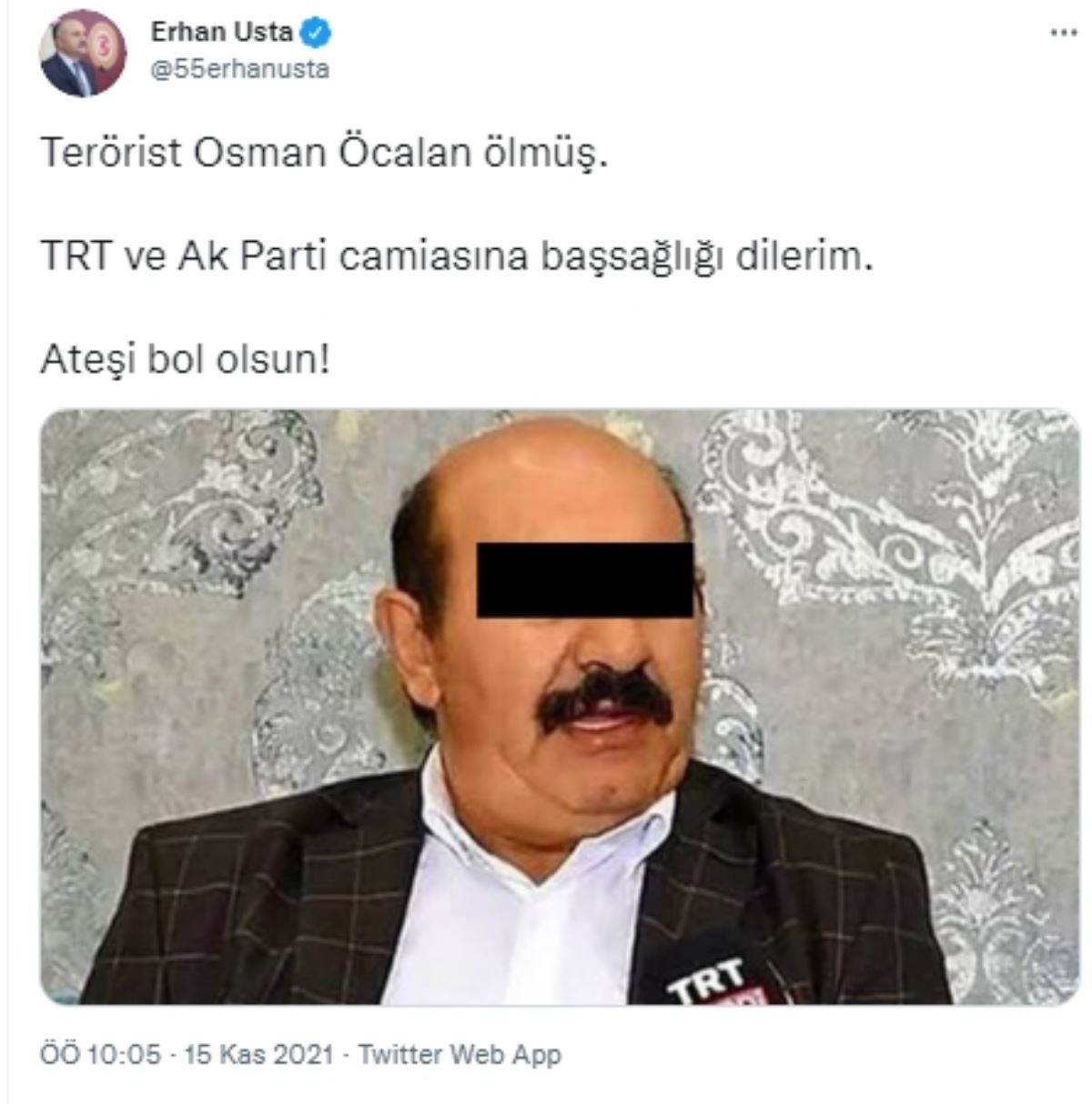 İYİ Parti'den AKP ve TRT'ye Osman Öcalan İçin Başsağlığı Mesajı - Resim: 1