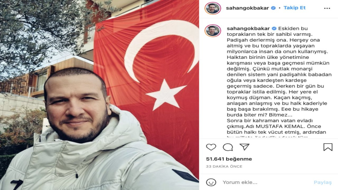 Şahan Gökbakar'dan Çarpıcı 29 Ekim Paylaşımı - Resim: 1