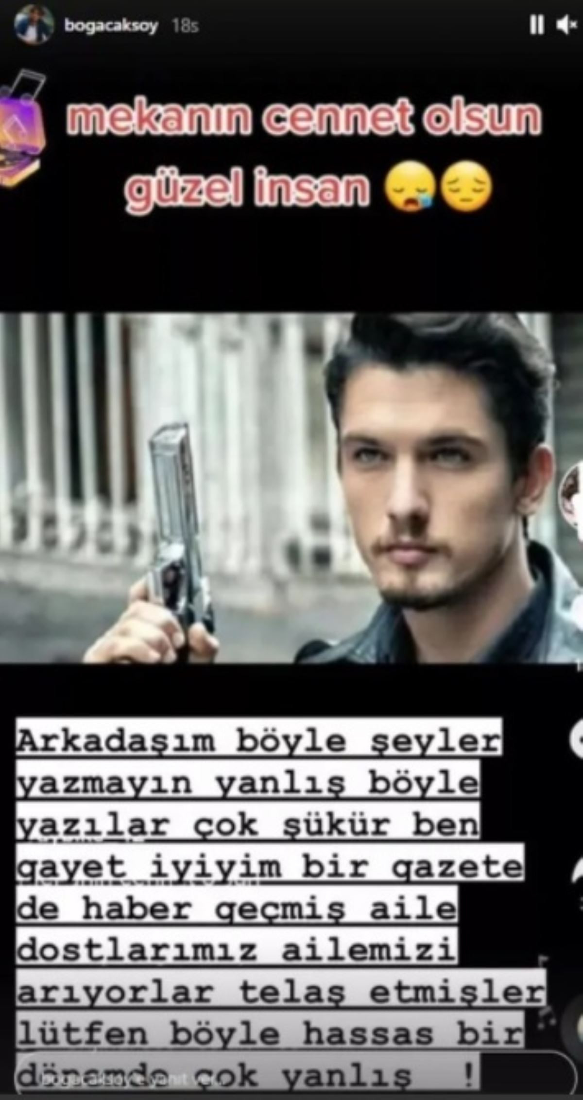 Arka Sokaklar Oyuncusu Boğaç Aksoy'dan Öldüğü Haberlerine Sert Tepki - Resim: 1