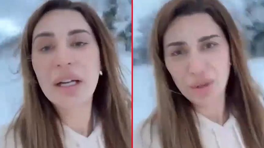 Ebru Şancı Karın Azizliğine Uğradı: Arabasıyla Yolda Kaldı - Resim: 1