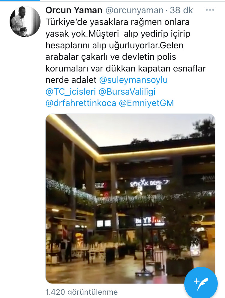 AKP'lilere yasak yok: Restoranda yemek yediler korumalar polisleri içeri almadı - Resim: 1