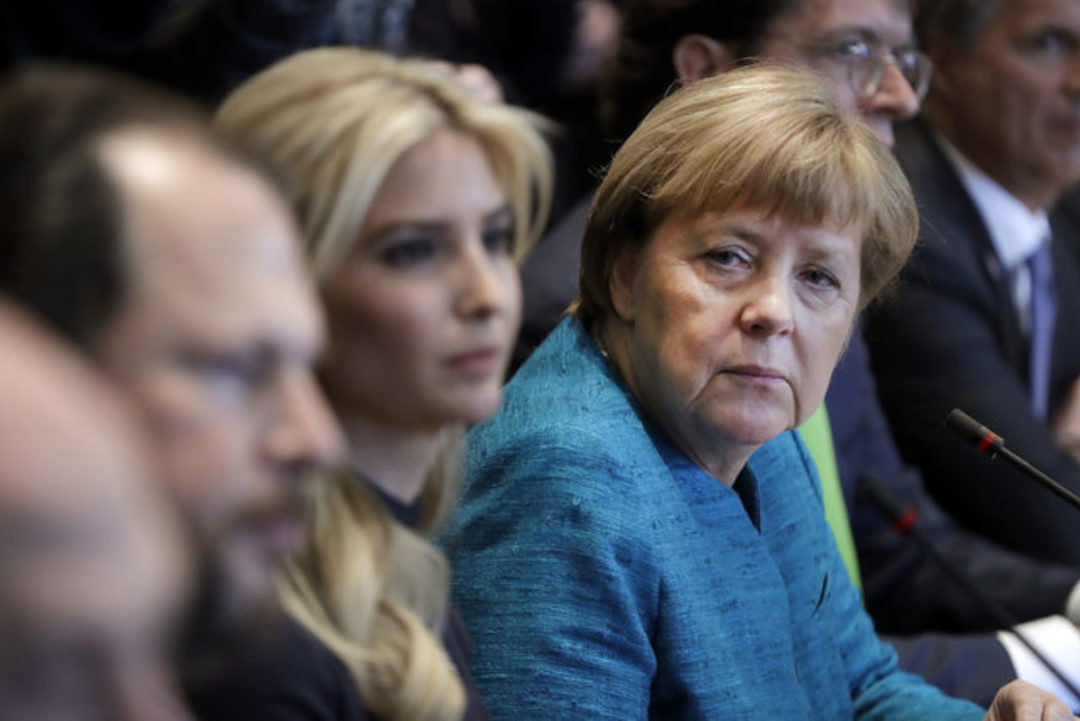 Merkel'in Ivanka Trump'a bakışları sosyal medyayı salladı - Resim: 1