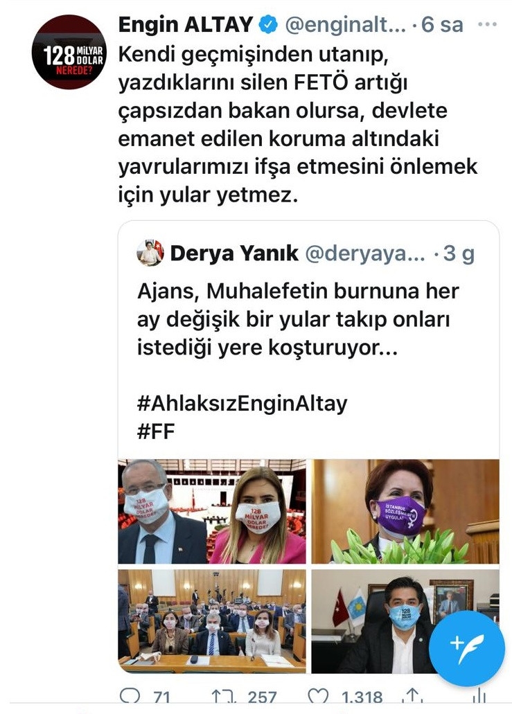 Engin Altay'ı Hedef Alan Bakan Yanık Paylaşımını Sildi - Resim: 2