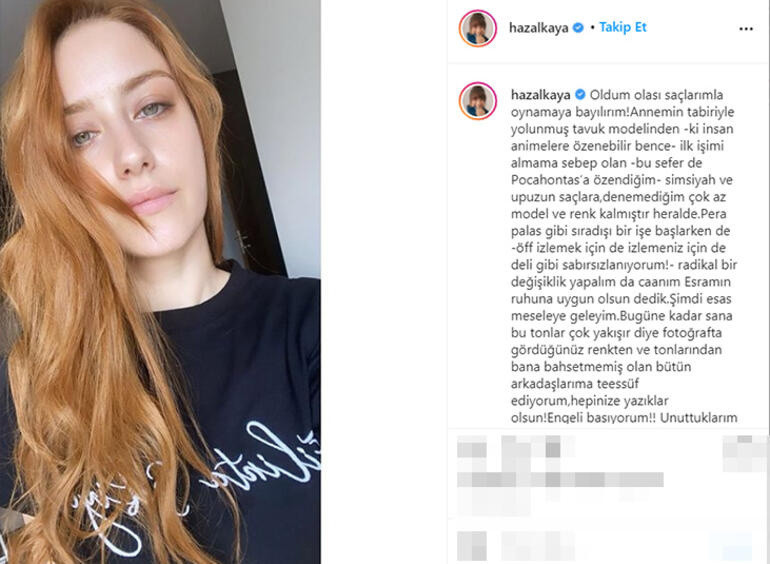 Hazal Kaya Yeni İmajıyla Beğeni Topladı - Resim: 1