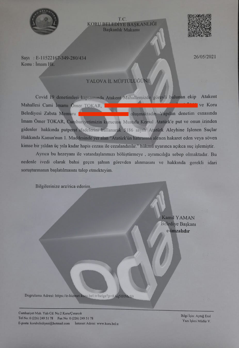 CHP'li Yaman'dan Yalovalı İmama Atatürk'e Hakaret Şikayeti - Resim: 1