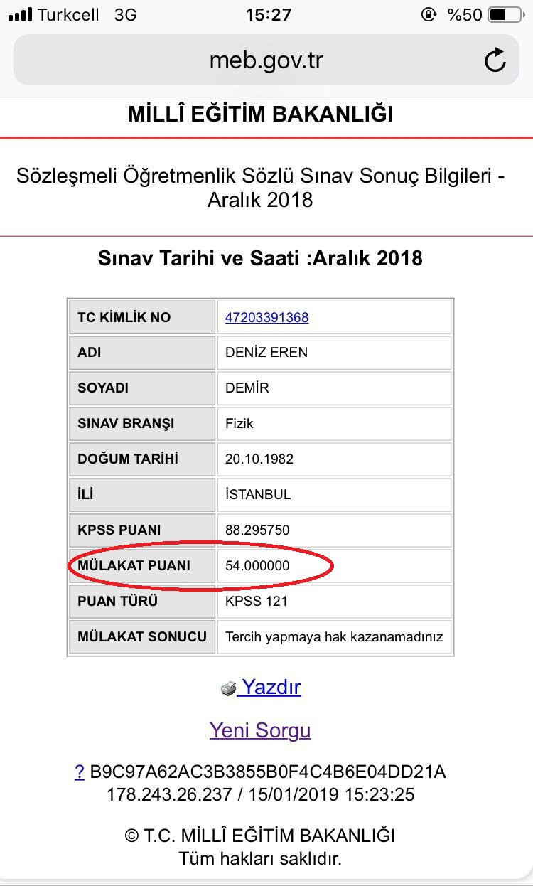 KPSS Türkiye birincisi Deniz Eren Demir'i mülakatta 54 puanla elediler - Resim: 2
