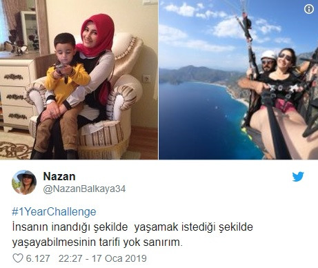 Sosyal medyadaki #10YearChallenge'a Türkiye'de başörtüsünü çıkaranlar da katıldı - Resim: 2