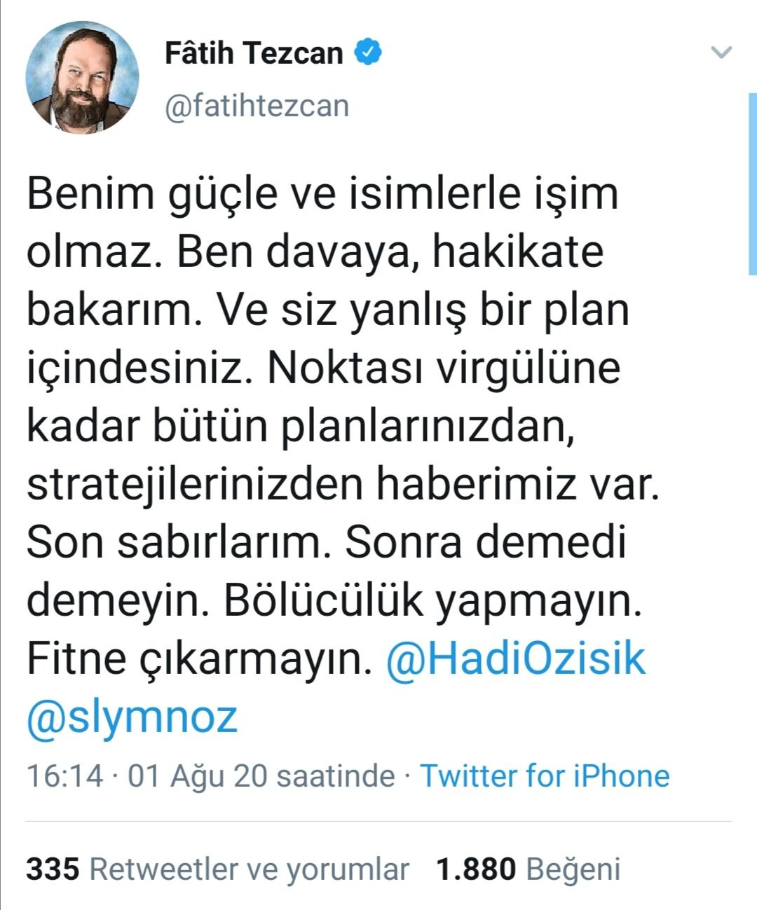 Süleyman Özışık'tan Fatih Tezcan'a: Meczup, pis ağzını.. - Resim: 2