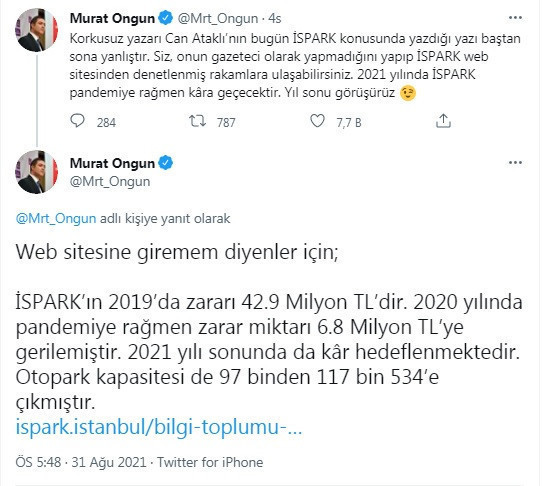 İBB Sözcüsü Murat Ongun ve Can Ataklı Arasında İSPARK Tartışması - Resim: 1