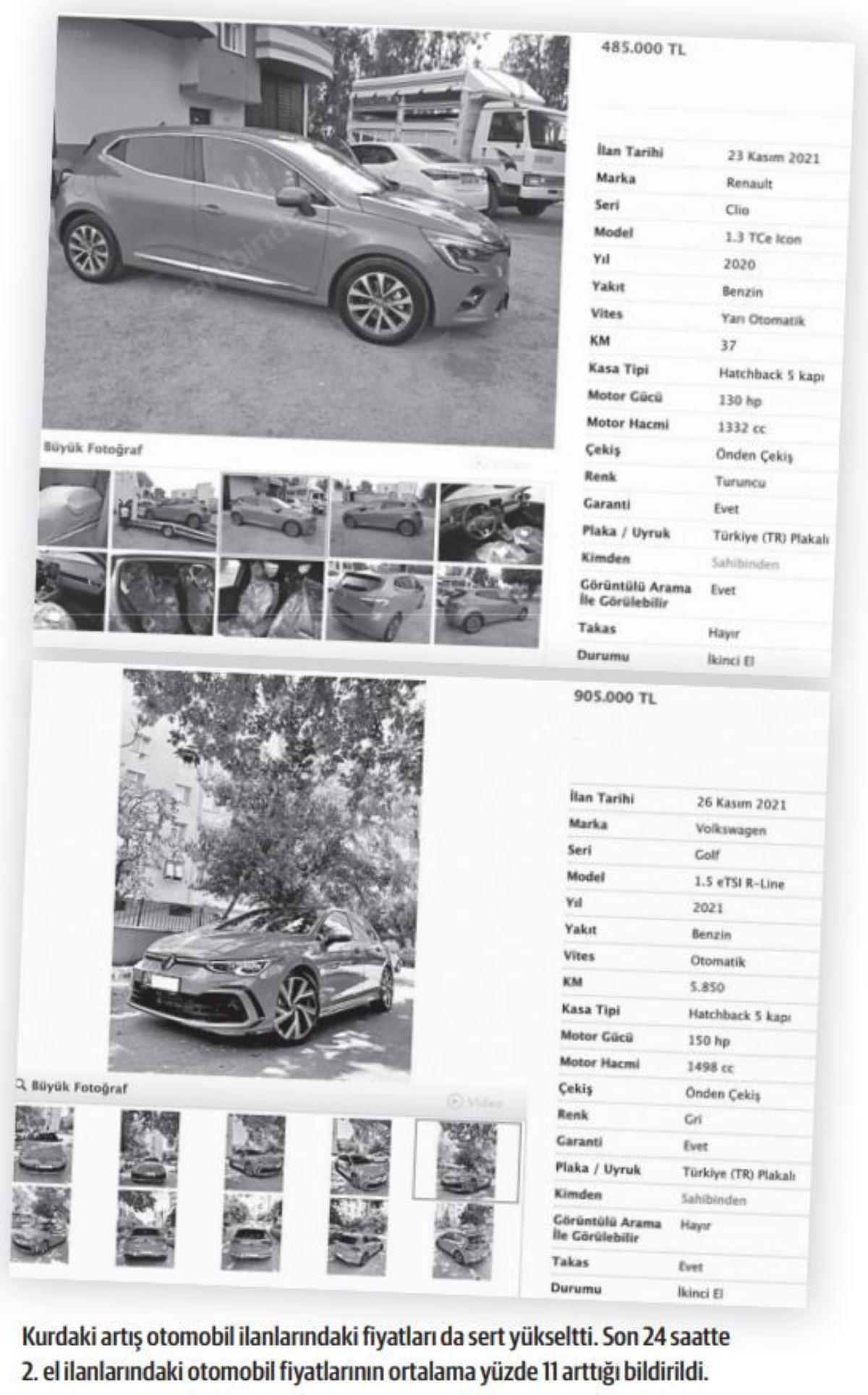 Piyasa Uçuşa Geçti: Yarım Milyona İkinci El Araba - Resim: 1