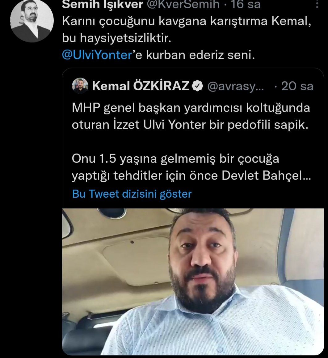MHP'li İsimden Kemal Özkiraz'a Tehdit: Seni Kurban Ederiz - Resim: 1
