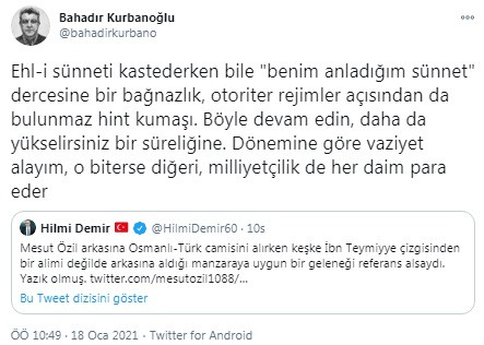 Mesut Özil'in Cuma Paylaşımı İlahiyatçılar Arasında Tartışma Yarattı - Resim: 2