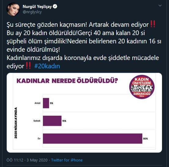Nurgül Yeşilçay: Kadınlar dışarıda koronayla evde şiddetle mücadele ediyor - Resim: 1