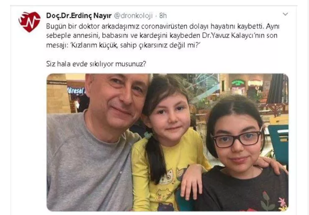 Koronadan ölen Doktor Yavuz Kaynar'ın son isteği ağlattı: Kızlarım küçük sahip çıkarsınız değil mi? - Resim: 1