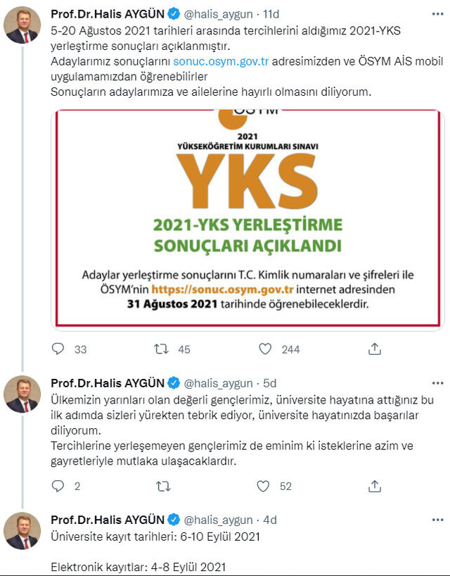 2021-YKS Yerleştirme Sonuçları Açıklandı (2021 YKS Tercih Sonuçları) - Resim: 1