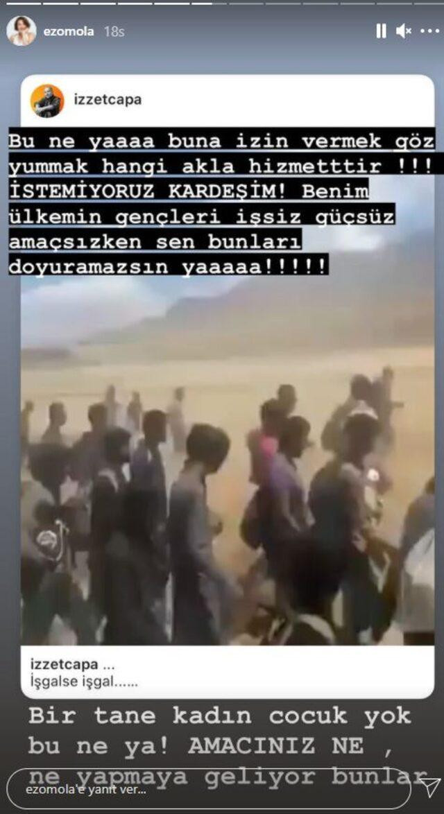 Ezgi Mola'dan Afgan Mülteciler Tepkisi: İstemiyoruz Kardeşim - Resim: 2