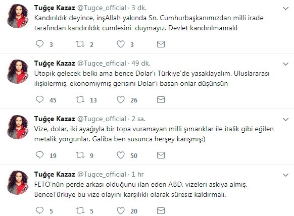 Tuğçe Kazaz vize olayına el attı: Doları Türkiye'de yasaklayalım - Resim: 2