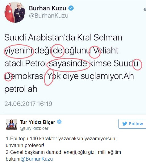 CHP'li Biçer'den AKP'li Kuzu'ya: Ünvanın profesör, 140 karakter yazamıyorsun - Resim: 1