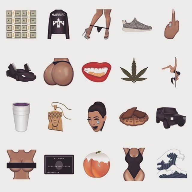 Kardashian'ın yeni uygulaması: Kimoji - Resim: 1