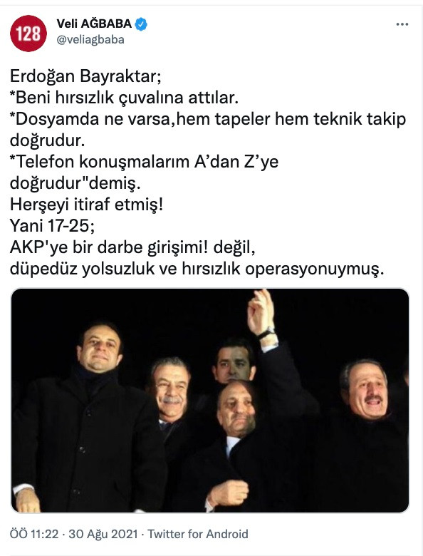 CHP'li Ağbaba: Bayraktar, Her Şeyi İtiraf Etmiş 17-25 Aralık Düpedüz... - Resim: 1