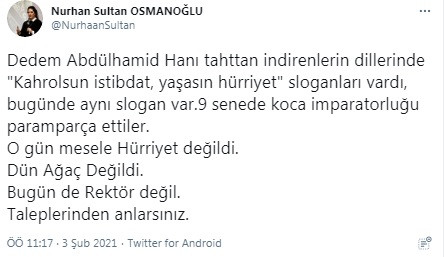 Nurhan Sultan Osmanoğlu Kahrolsun İstibdat Yaşasın Hürriyet"ten Rahatsızmış - Resim: 1