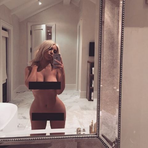 Kim Kardashian'ın çıplak pozu olay oldu - Resim: 1